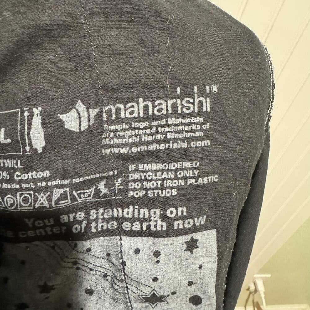 Maharishi Original Black Snopants Embroidery 90s Y2K Baggy Streetwear Mens Large - Picture 9 of 10